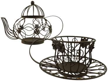 Preview: Bezaubernde Pflanzkanne ca. 22 cm - Gartendekoration